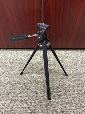 Black Mini Tabletop Camera Tripod with Adjustable Handle